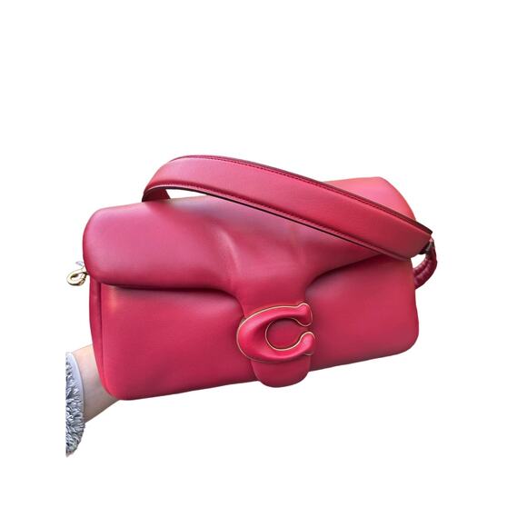 COACH NWT Leather Tabby Pink Pillow Rectangular Crossbody Bag - Picture 3 of 11